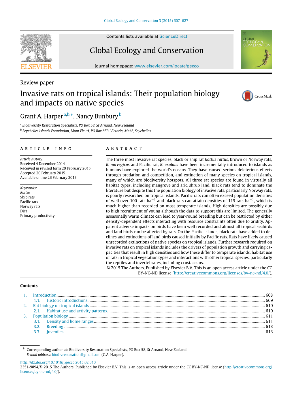 Invasive Rats on Tropical Islands: Their Population Biology and Impacts on Native Species