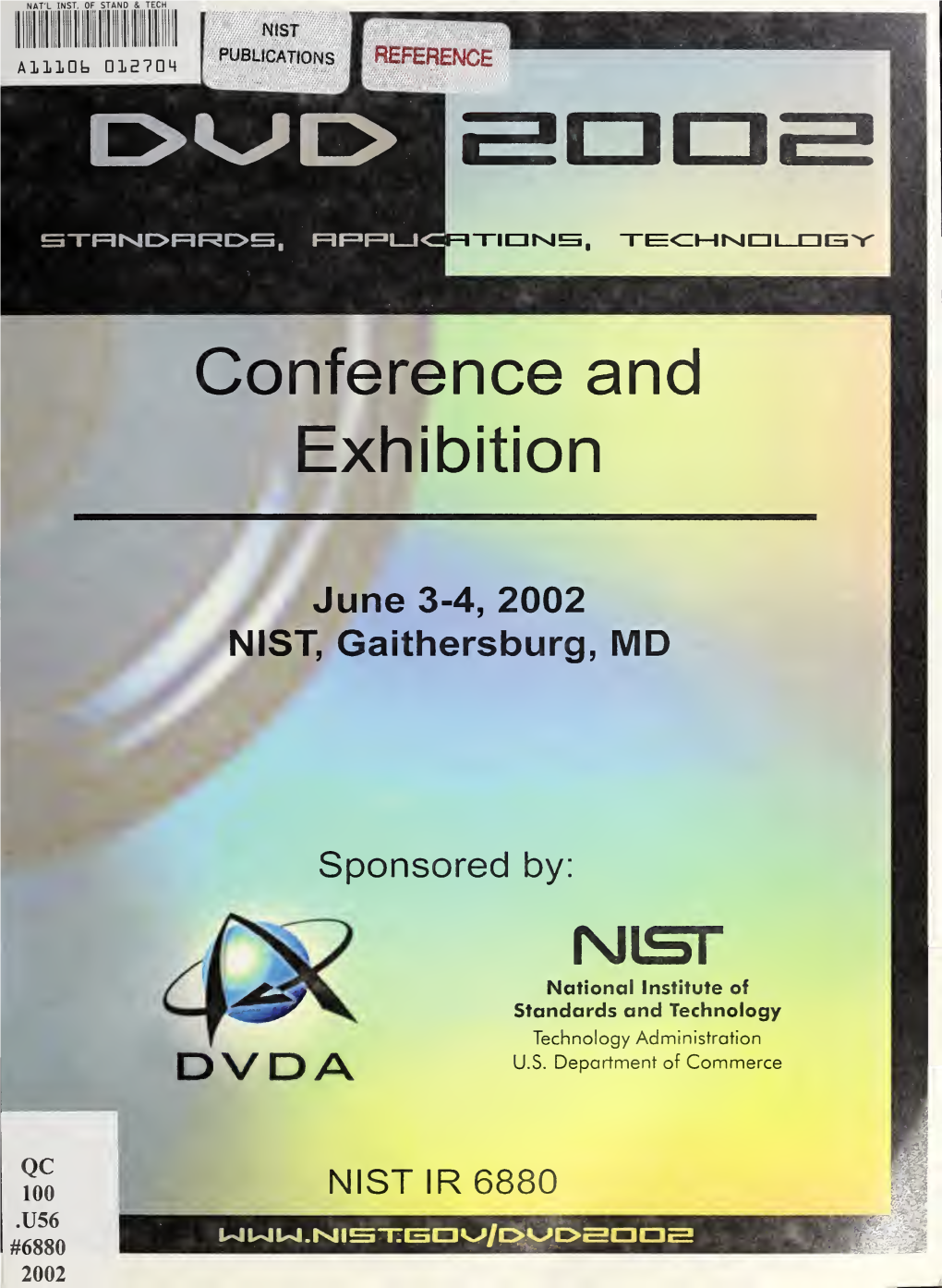 DVD 2002: Standards, Applications, Technology Conference & Exhibition
