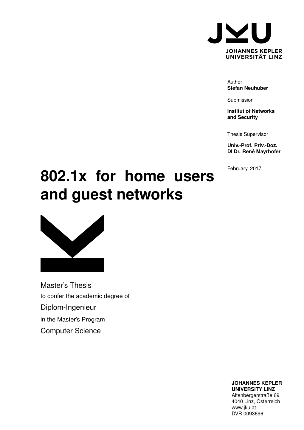 802.1X for Home Users and Guest Networks