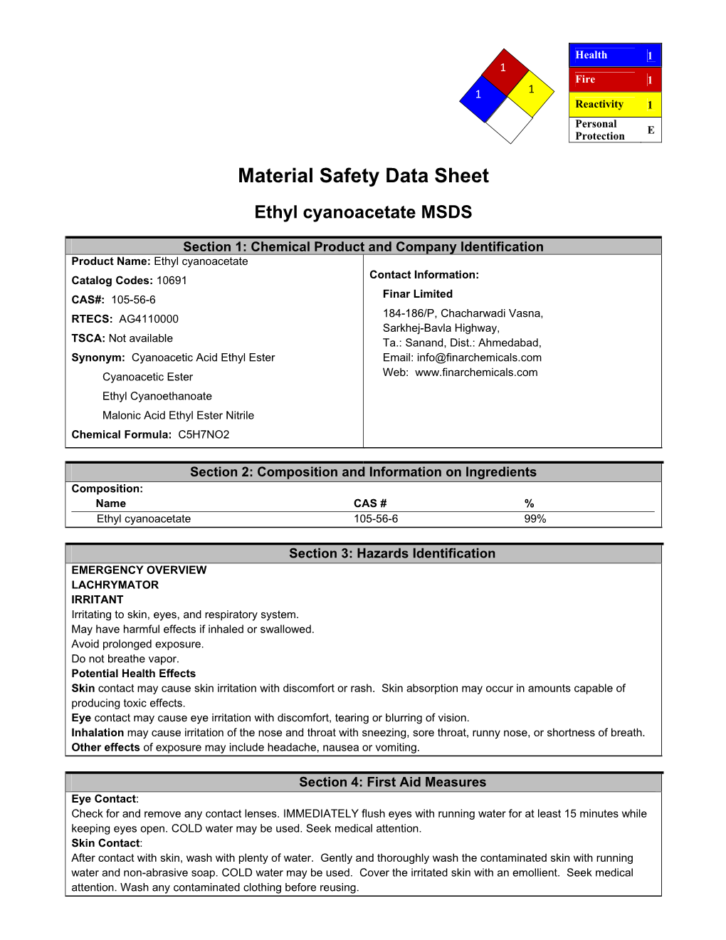 Ethyl Cynoacetate.Pdf