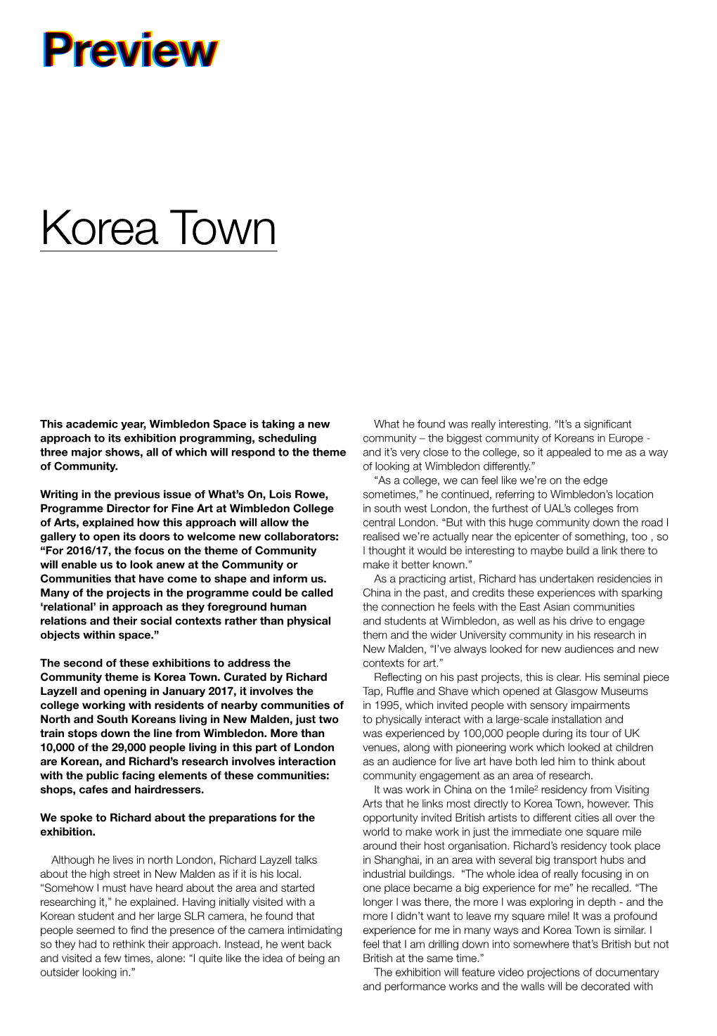 Korea Town Preview