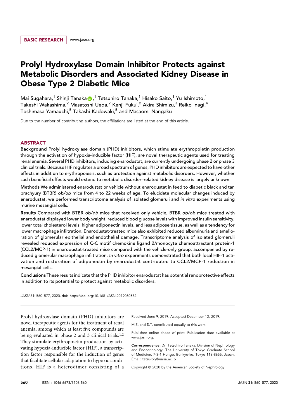 Prolyl Hydroxylase Domain Inhibitor Protects Against Metabolic Disorders and Associated Kidney Disease in Obese Type 2 Diabetic Mice