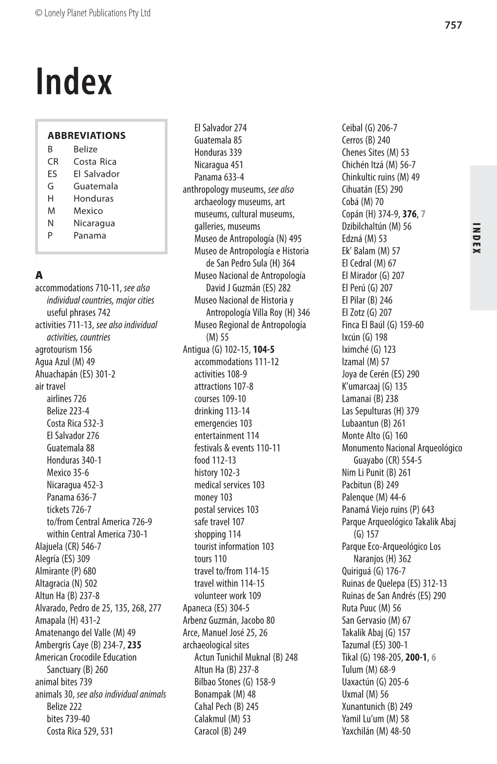 Central-America-7-Index.Pdf