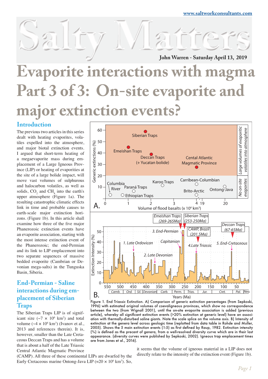 Evaporite Interactions with Magma Part 3 of 3