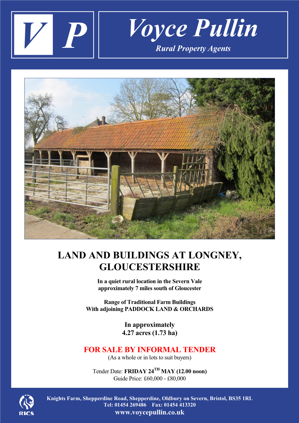 Land and Buildings at Longney, Gloucestershire