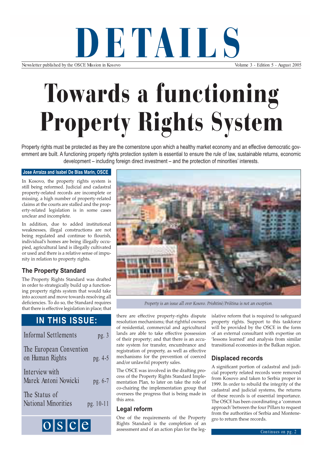 Towards a Functioning Property Rights System