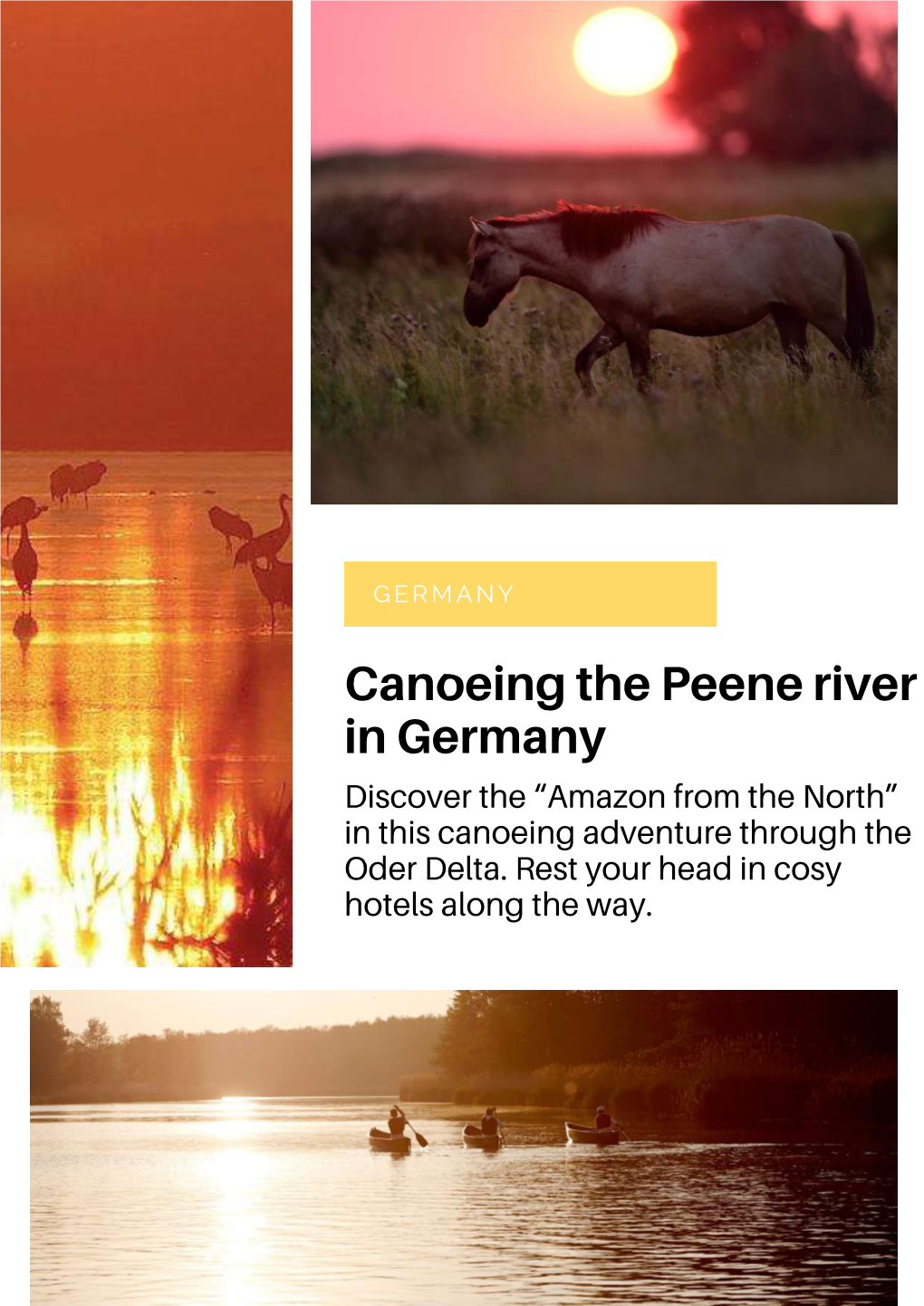 OD1- Canoeing the Peene River in Germany