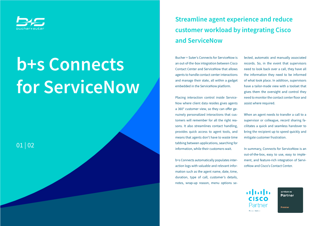 B+S Connects for Servicenow