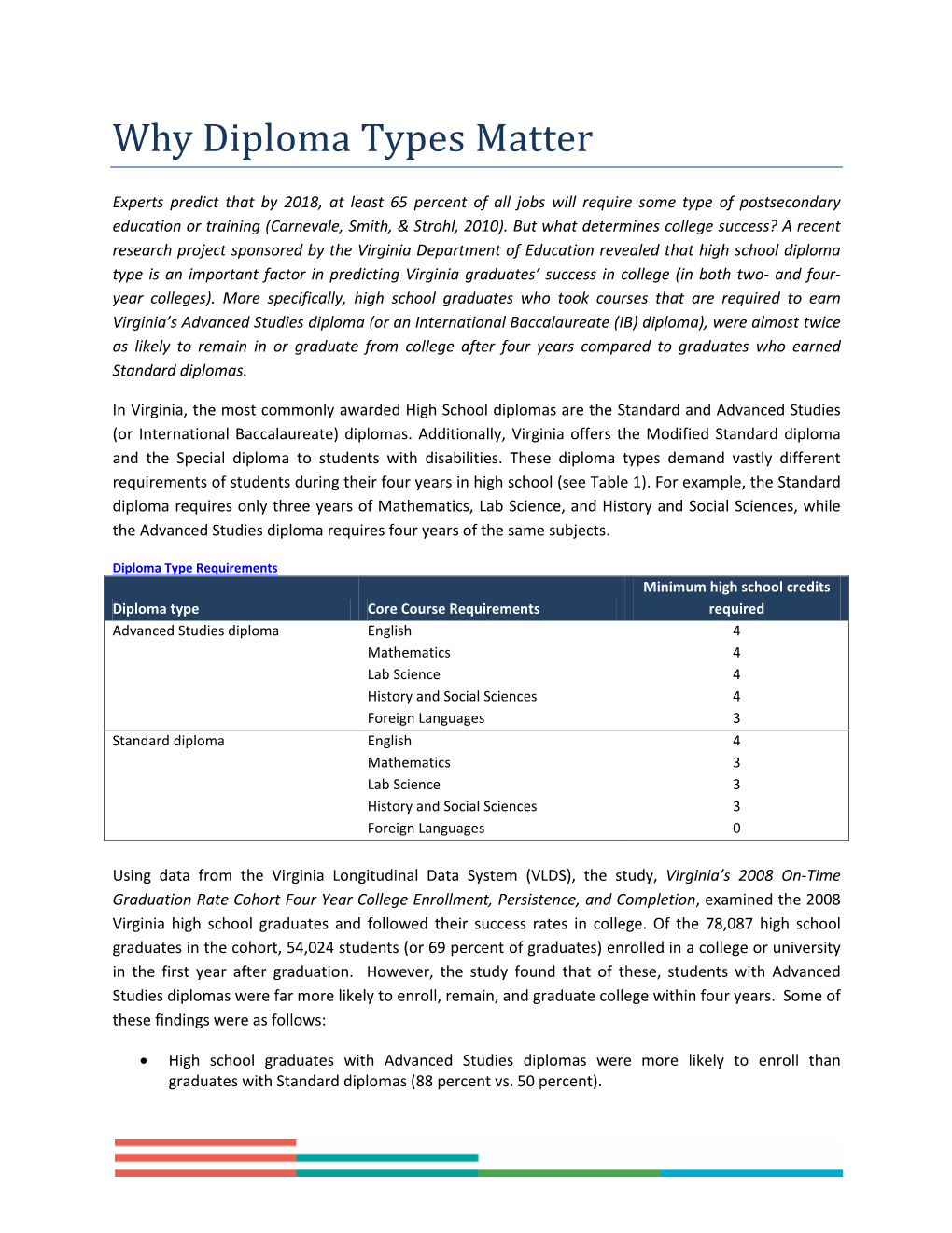 Why Diploma Types Matter