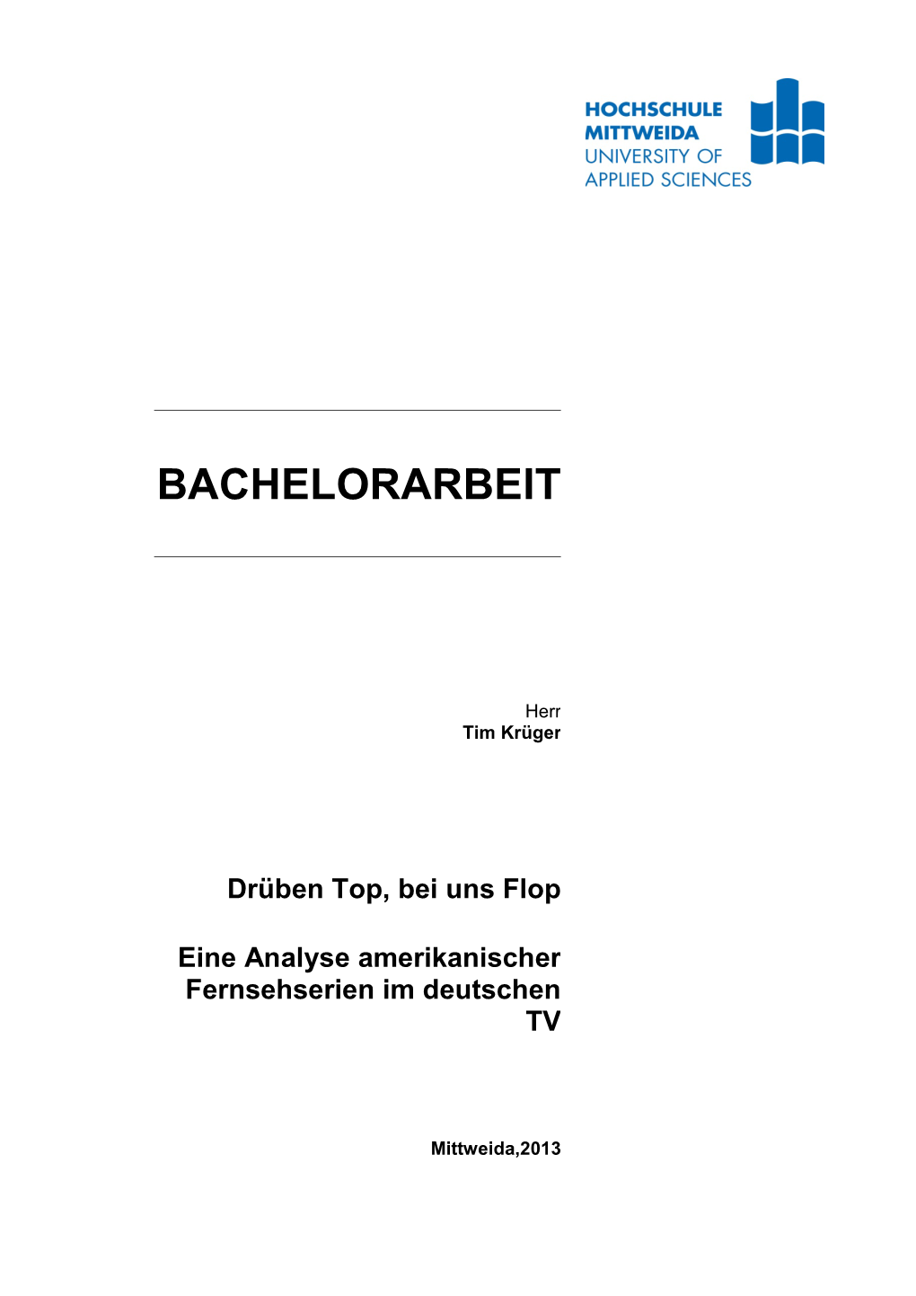 Bachelorarbeit