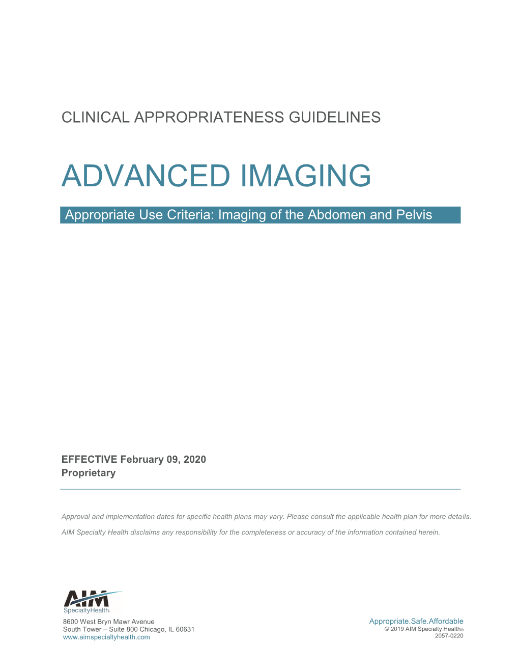 Advanced Imaging