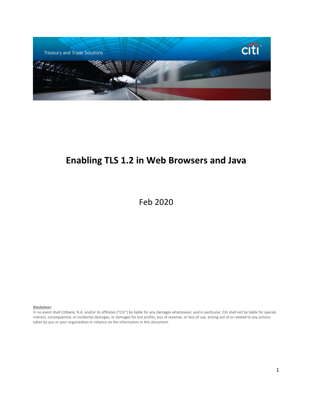 Enabling TLS 1.2 in Web Browsers and Java