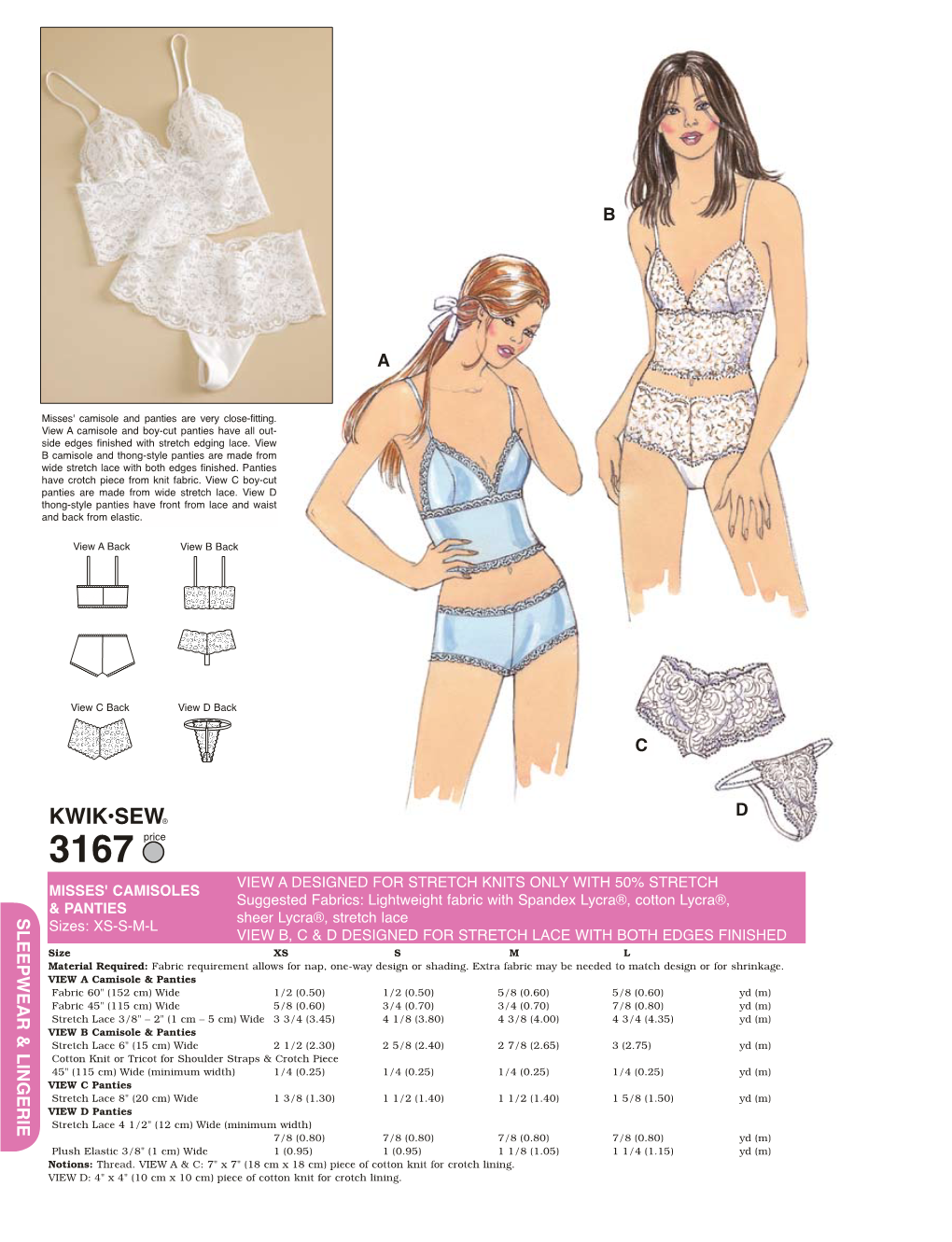 Kwik Sew Catalog Page