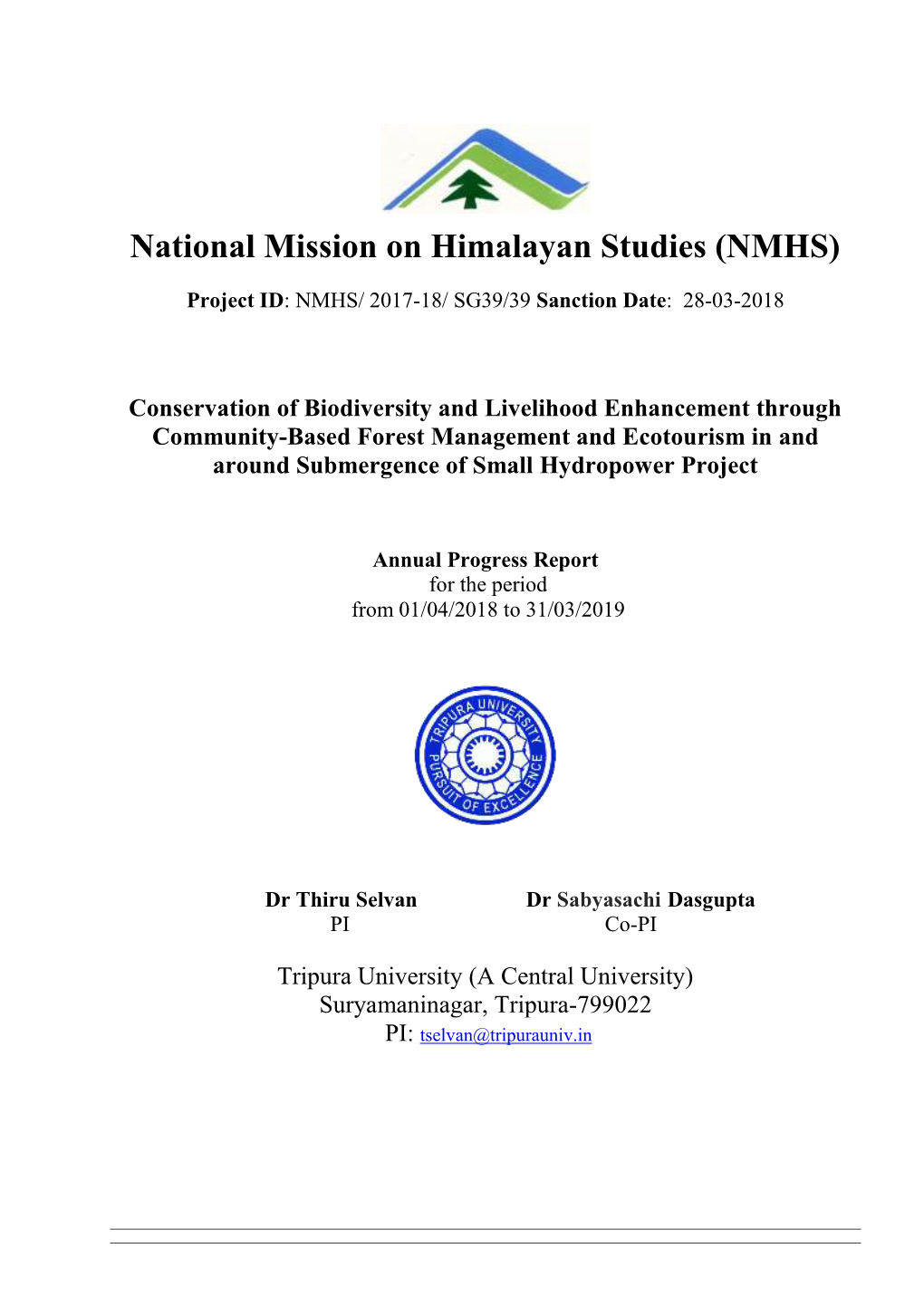 National Mission on Himalayan Studies (NMHS)