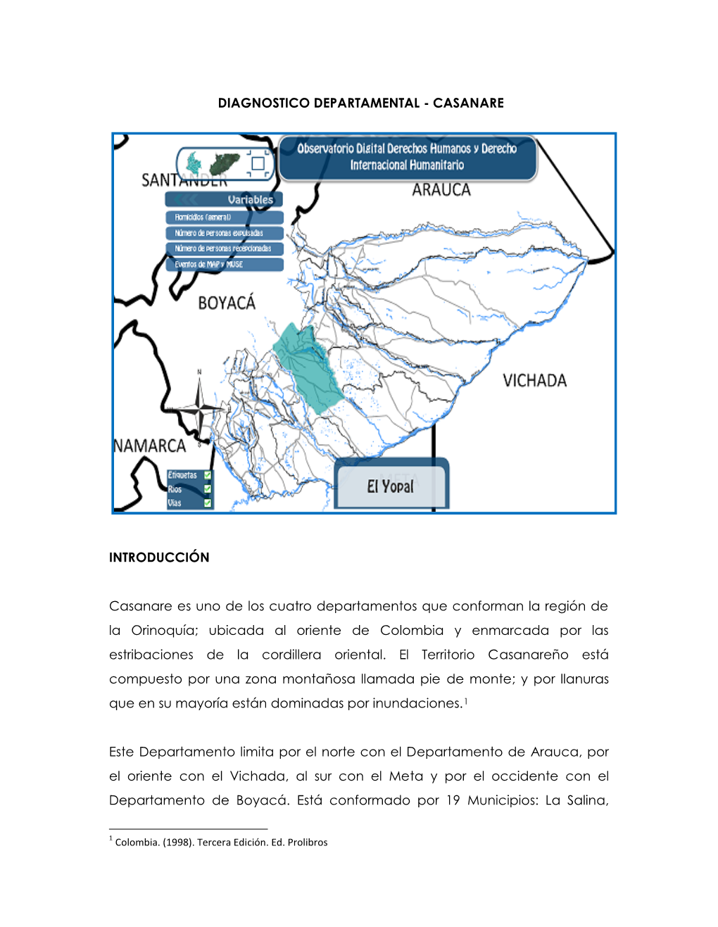 Diagnostico Departamental - Casanare