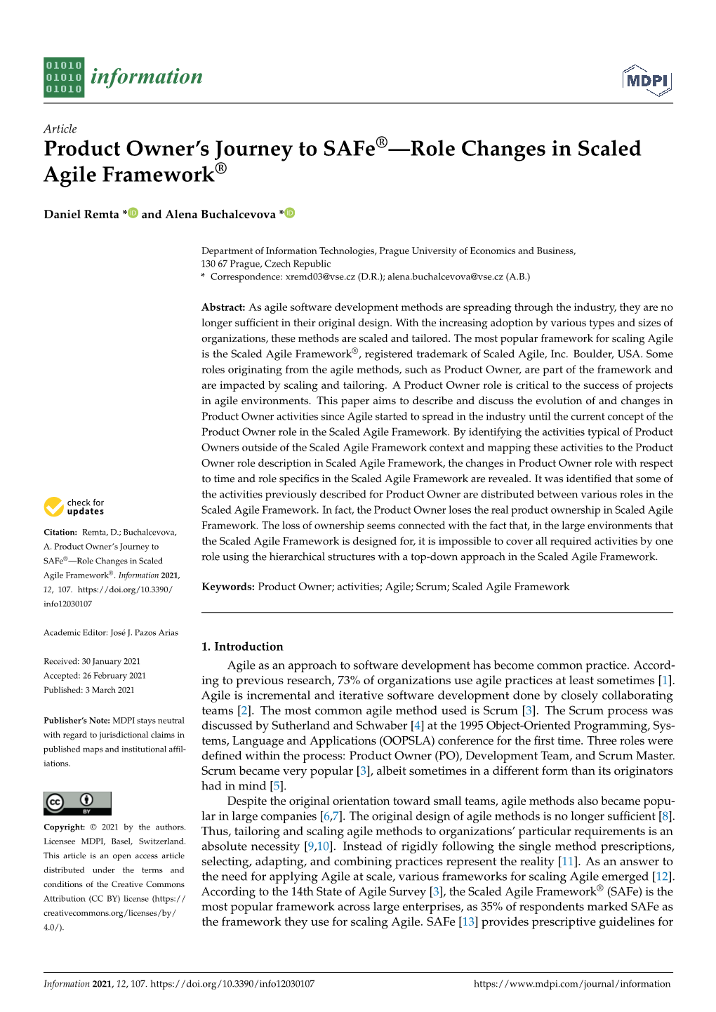 Product Owner's Journey to Safe®—Role Changes in Scaled Agile