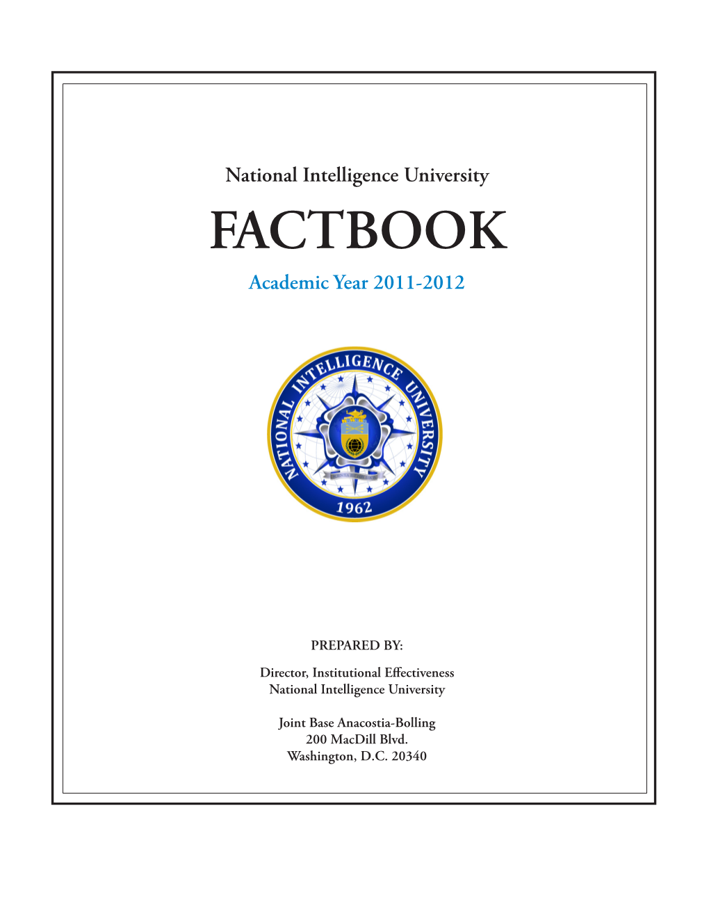 FACTBOOK Academic Year 2011-2012