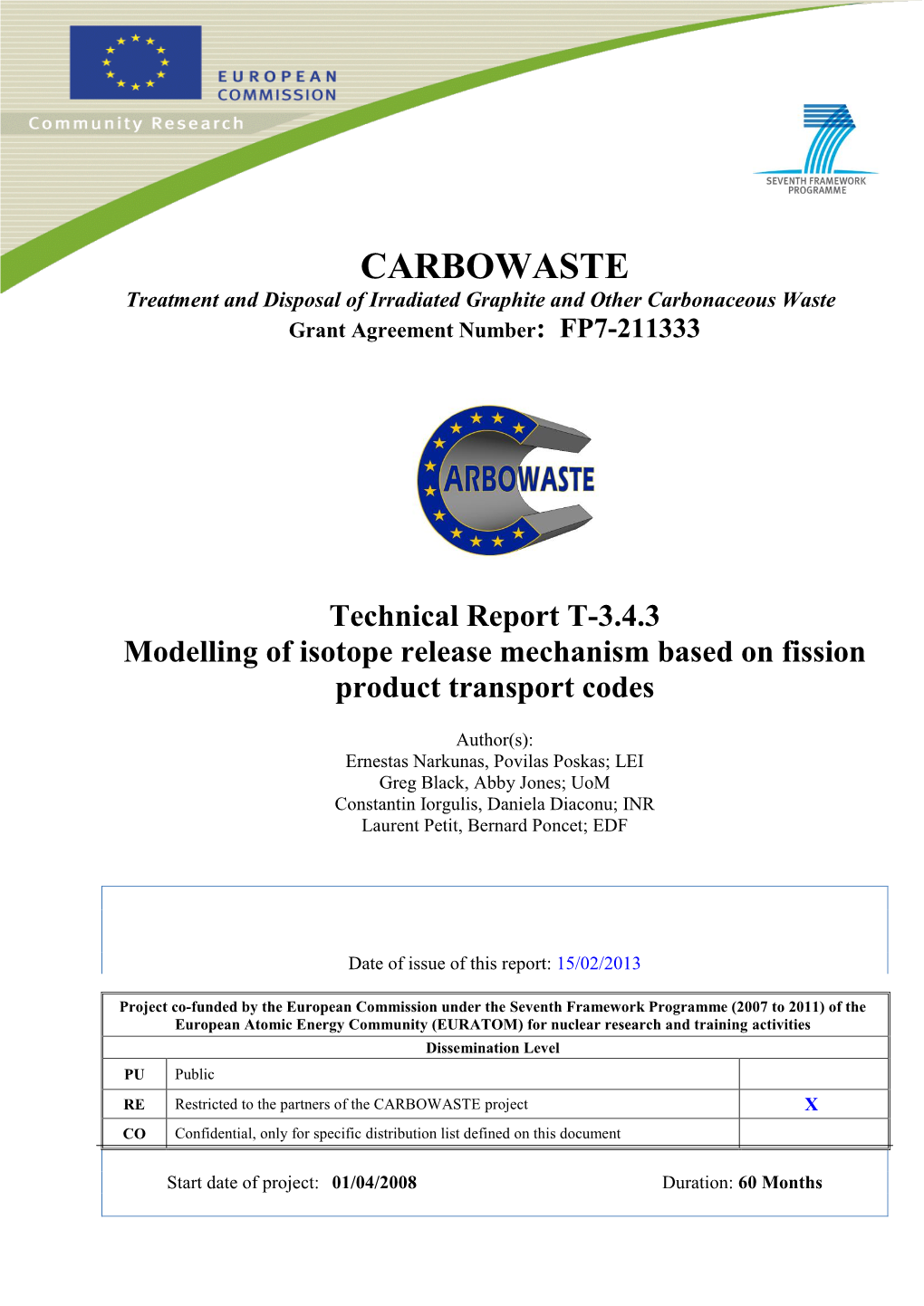 CW Deliverable T-3.4.3