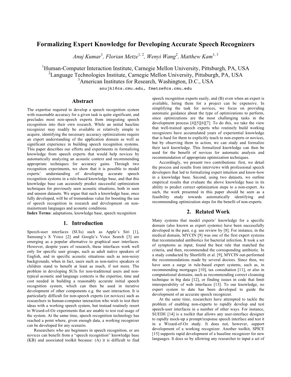 Formalizing Expert Knowledge for Developing Accurate Speech Recognizers