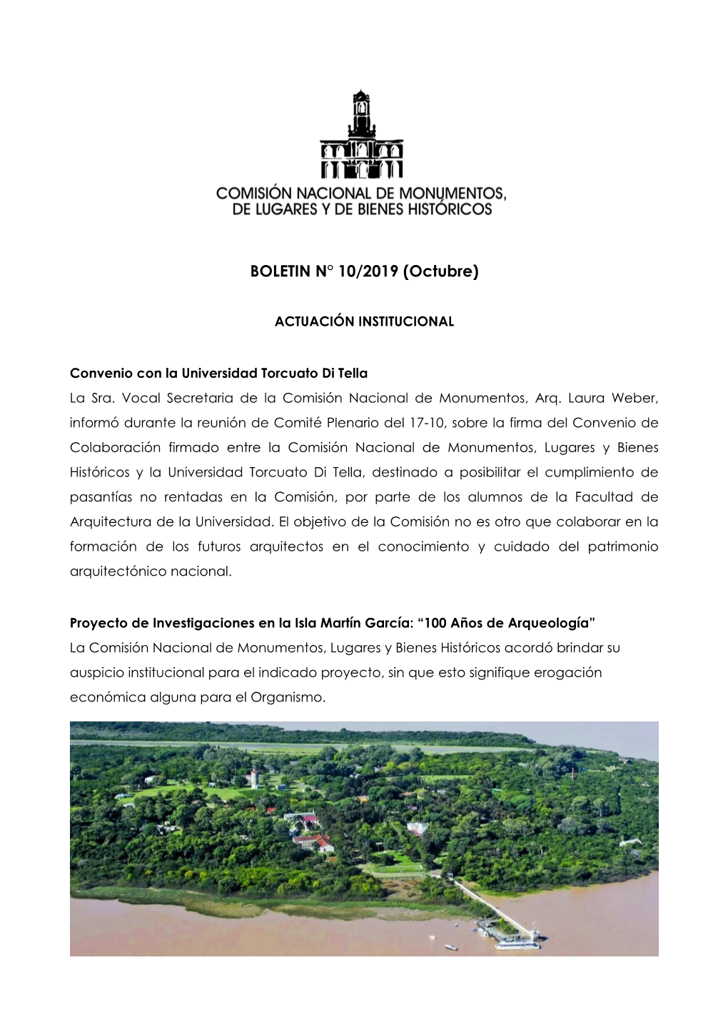 BOLETIN N° 10/2019 (Octubre)