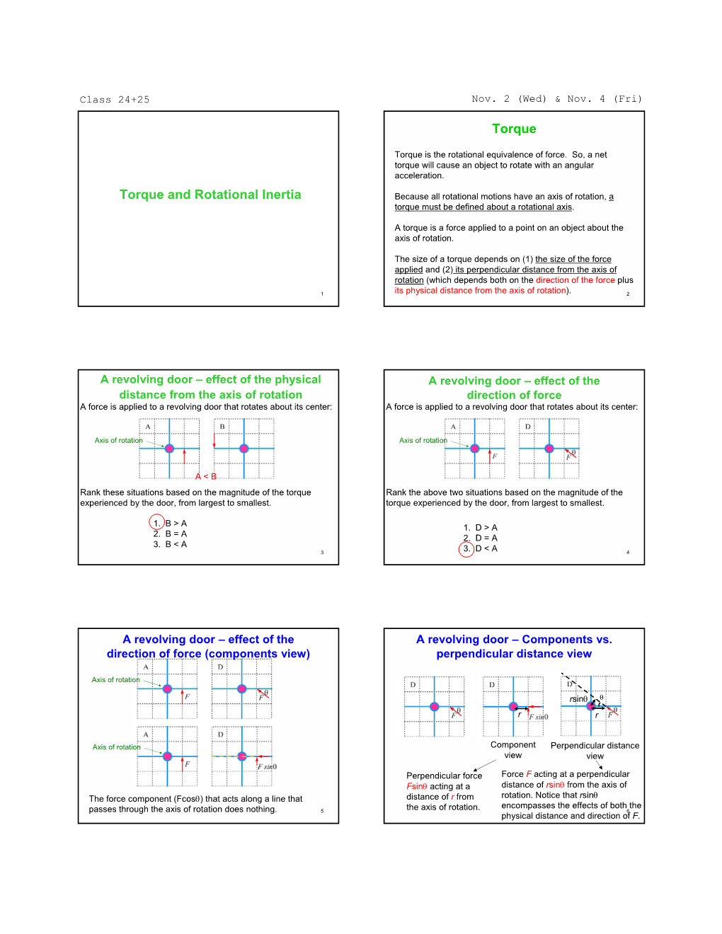 Torque and Rotational Inertia Torque