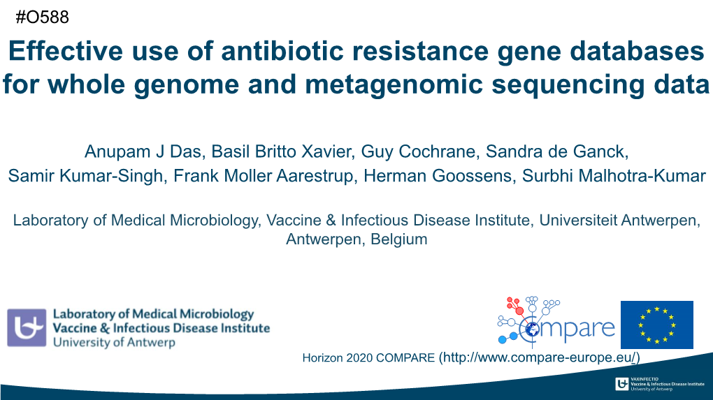 Effective Use of Antibiotic Resistance Gene Databases for Whole Genome and Metagenomic Sequencing Data