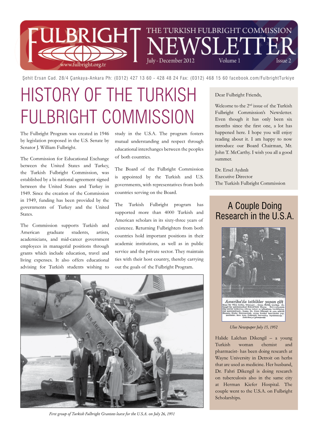 History of the Turkish Fulbright Commission