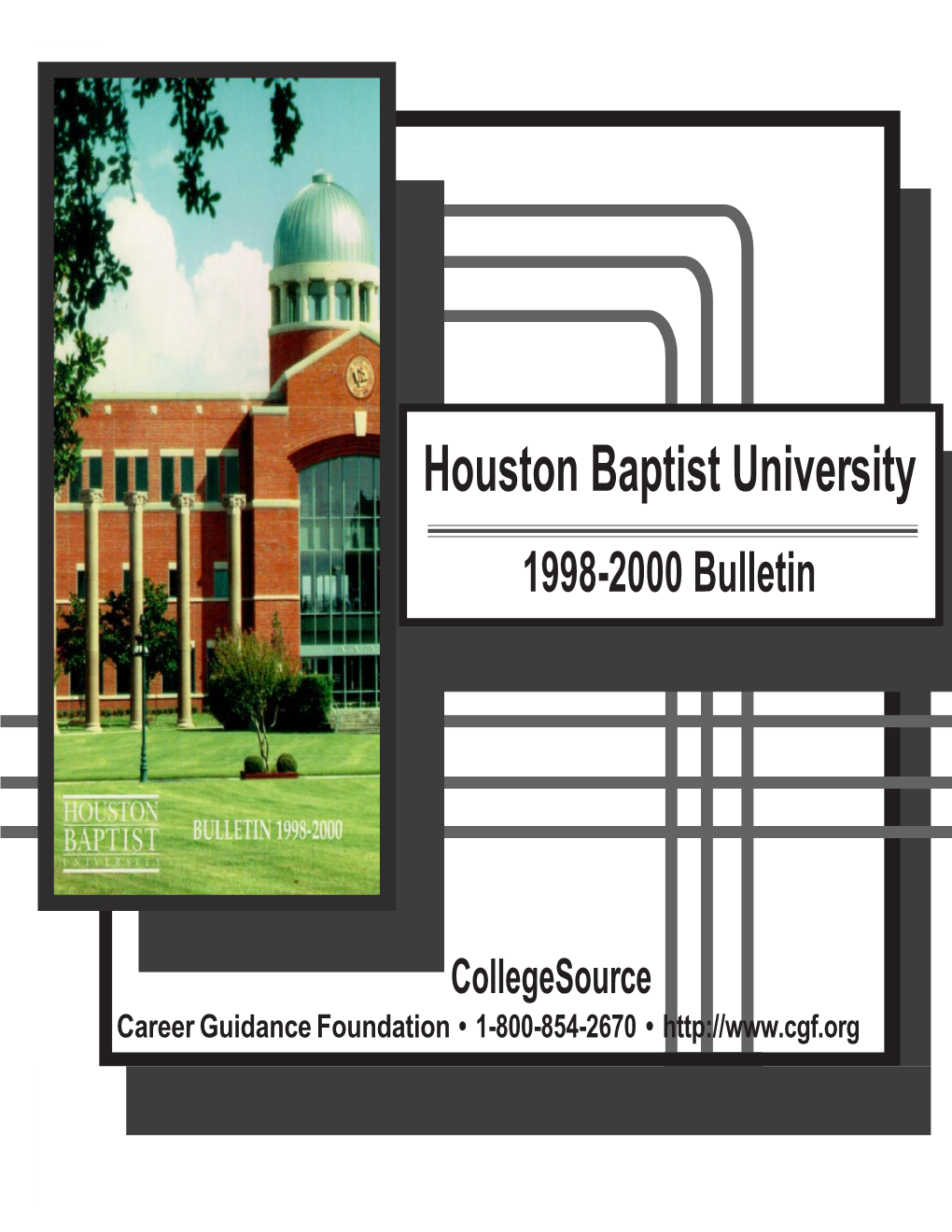 Houston Baptist University 1998-2000 Bulletin