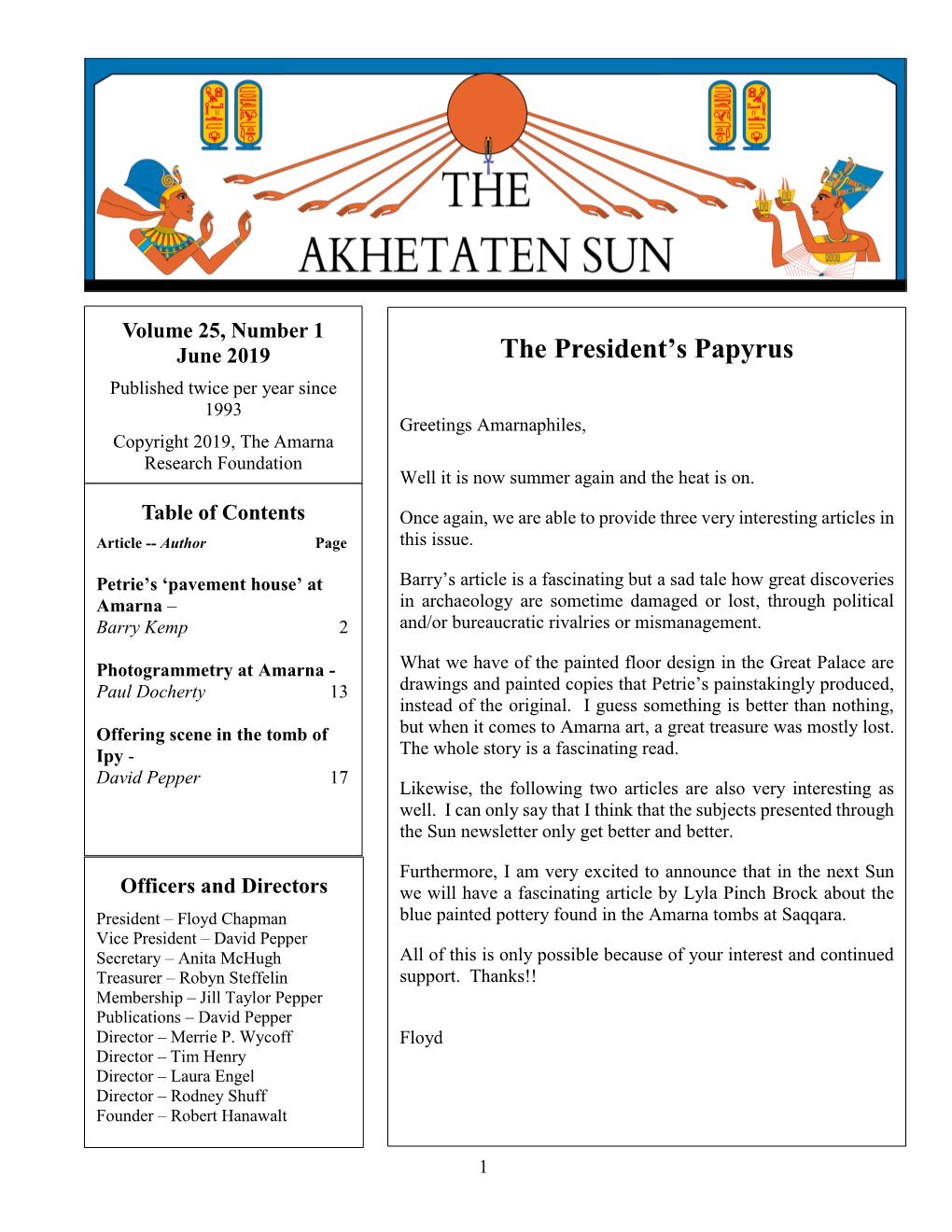 The President's Papyrus