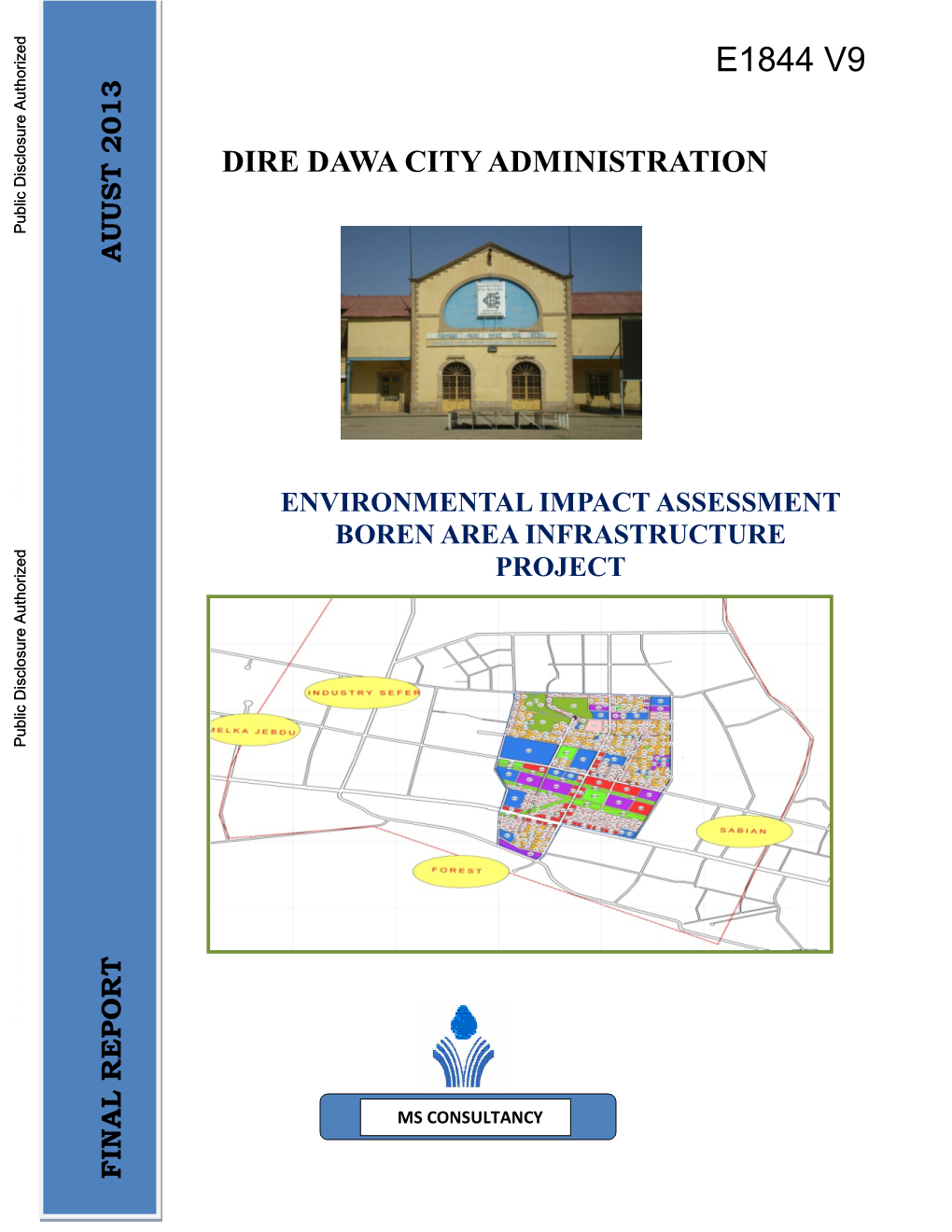 Fin Al R Ep O R T a U Us T 20 1 3 Dire Dawa City Administration Environmental Impact Assessment Boren Area Infrastructure Project