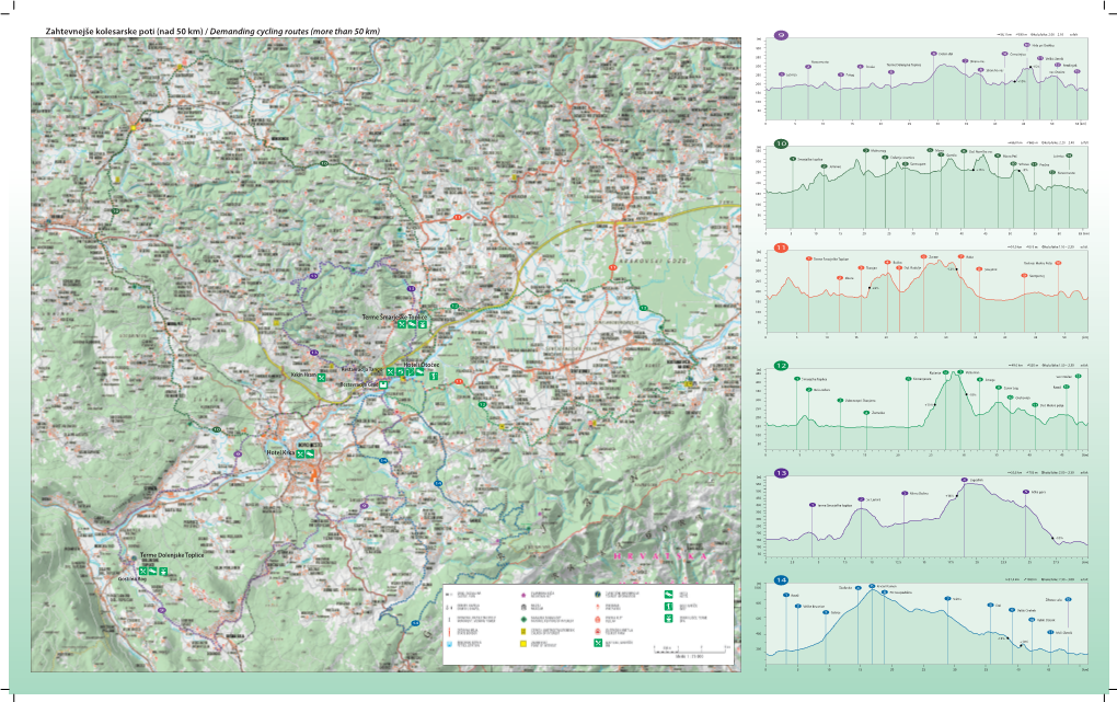 Zahtevnejše Kolesarske Poti (Nad 50 Km) / Demanding Cycling Routes