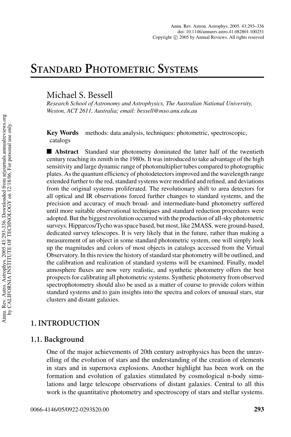 Standard Photometric Systems