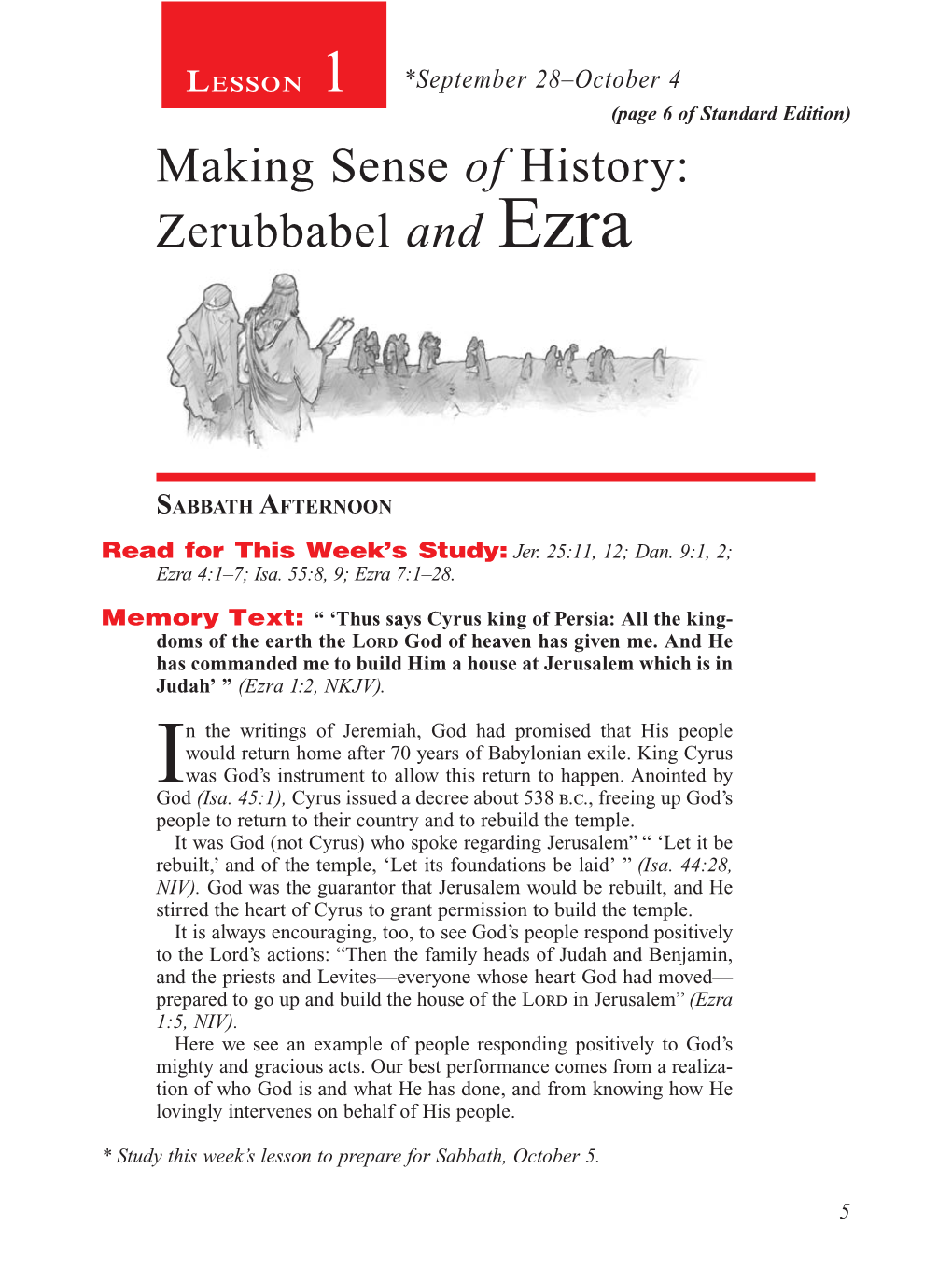 Zerubbabel and Ezra
