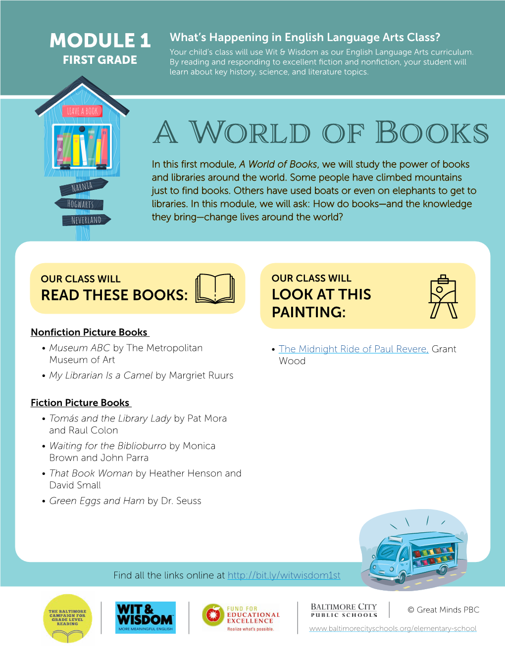 A World of Books in This First Module, a World of Books, We Will Study the Power of Books and Libraries Around the World