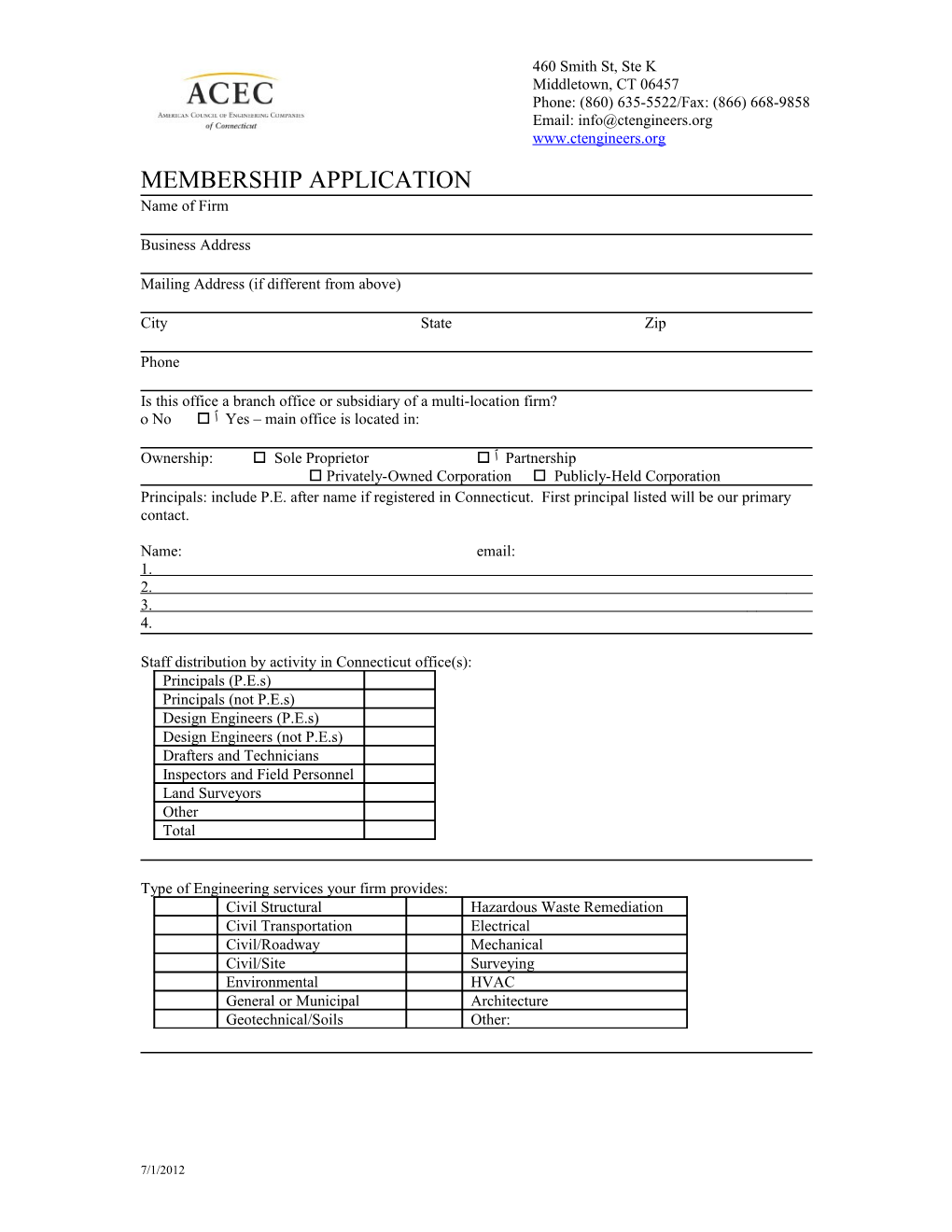 Membership Application s1