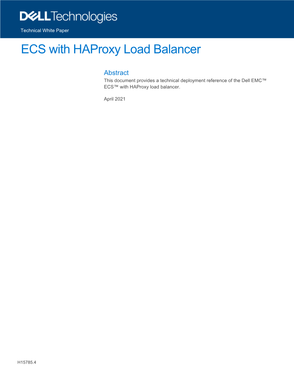 ECS with Haproxy Load Balancer Deployment