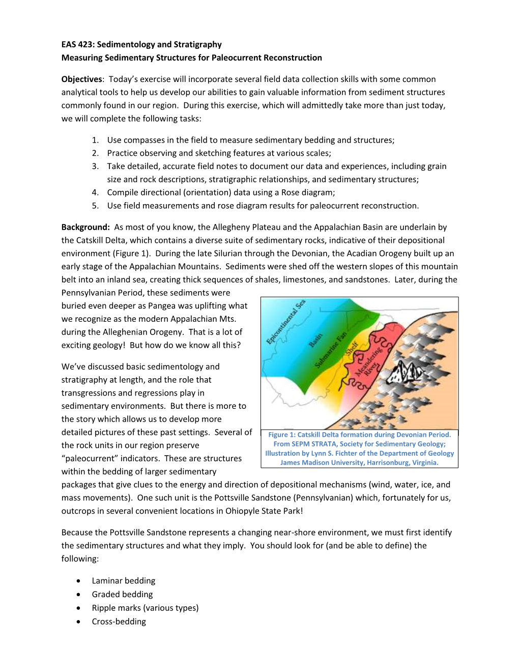 Sedimentology and Stratigraphy Measuring Sedimentary Structures for Paleocurrent Reconstruction