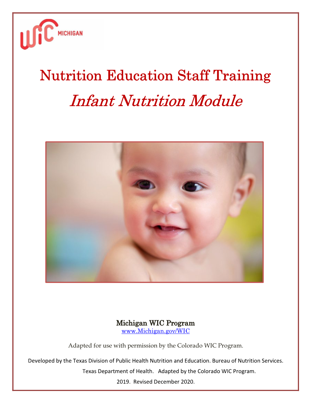 Infant Nutrition Module