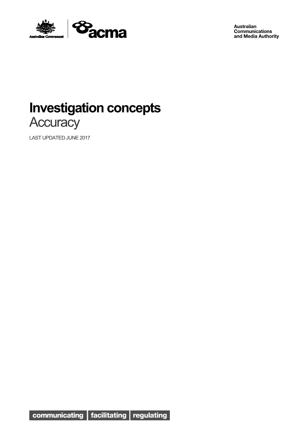 Investigation Concepts