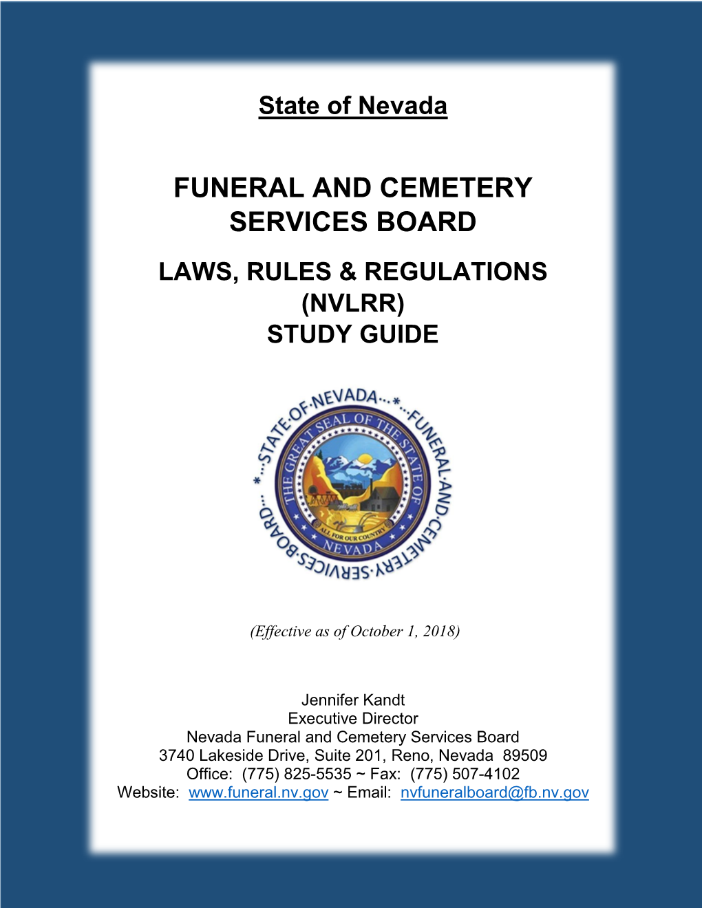 Funeral and Cemetery Services Board