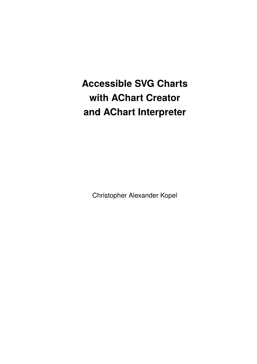 Accessible SVG Charts with Achart Creator and Achart Interpreter