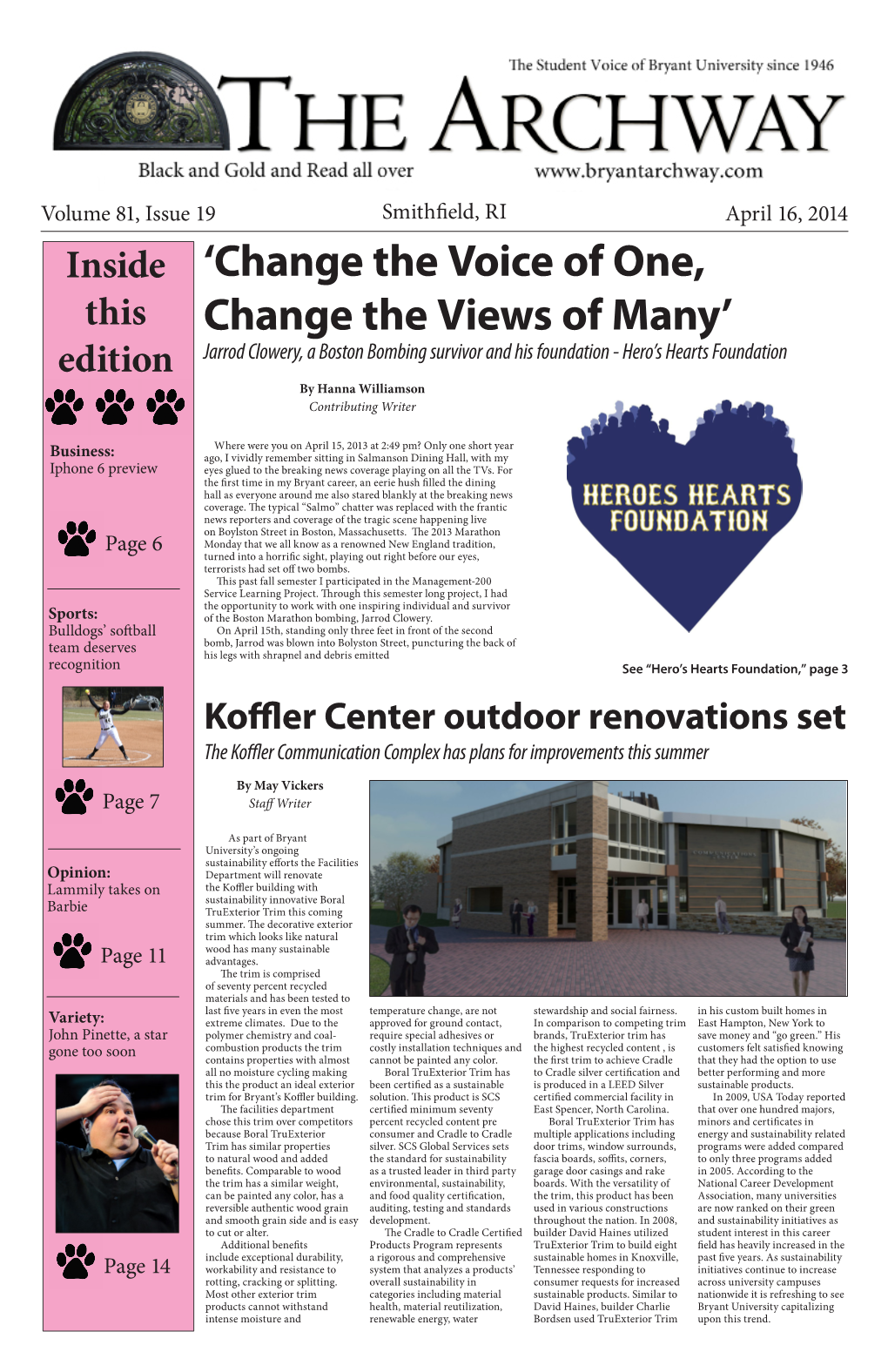 V. 81, Issue 19, April 16, 2014