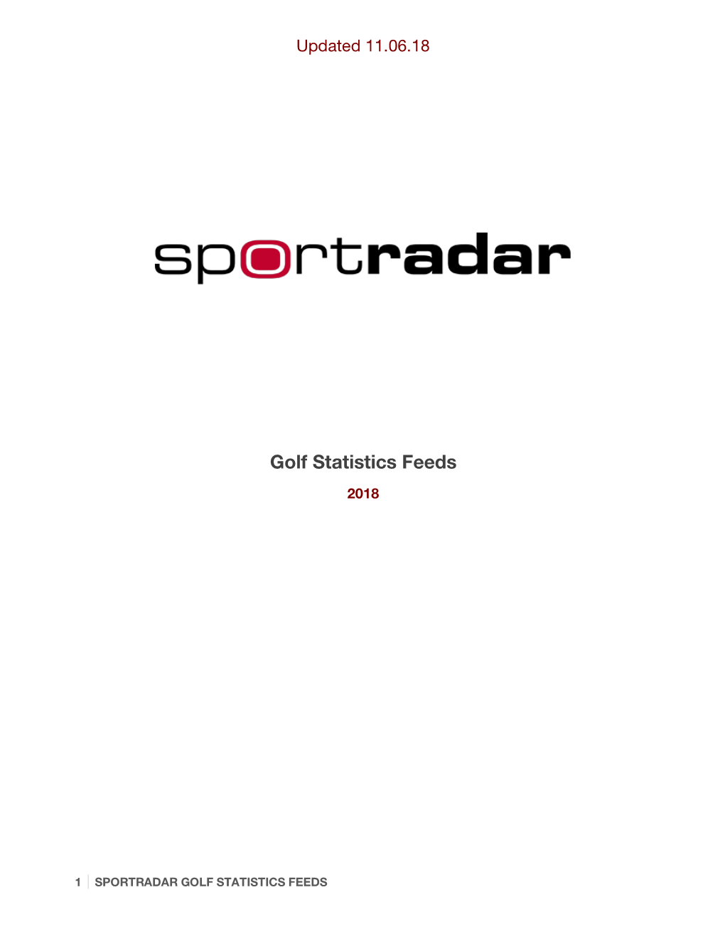 Golf Statistics Feeds