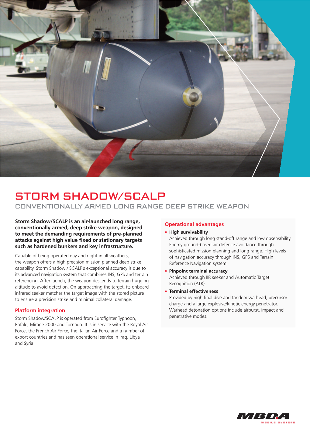 2019 STORM SHADOW Datasheet