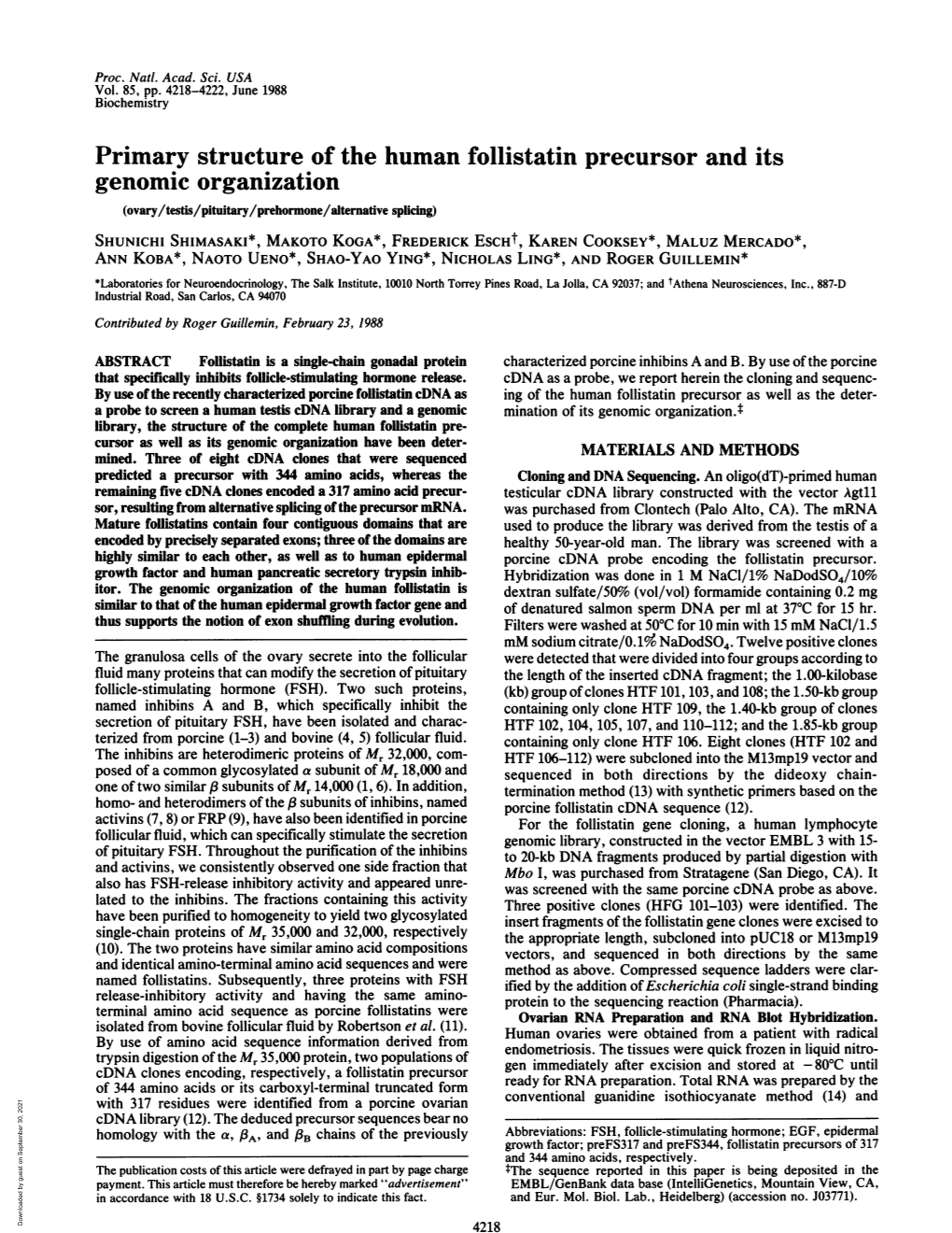 Genomic Organization