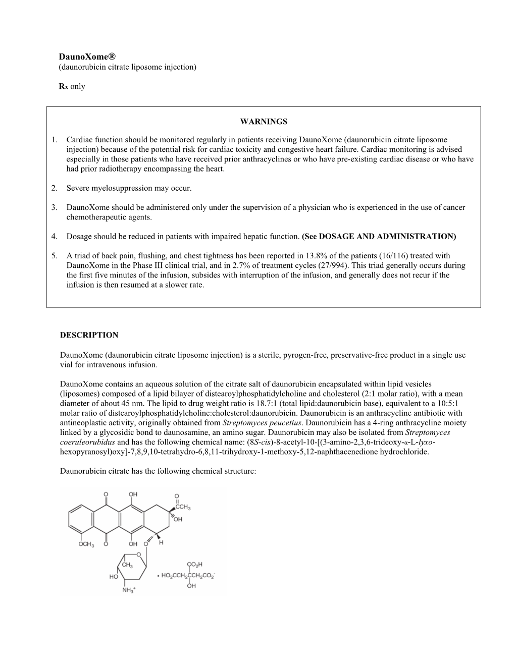 54292-Daunoxome-Package-Insert-US-Original.Pdf