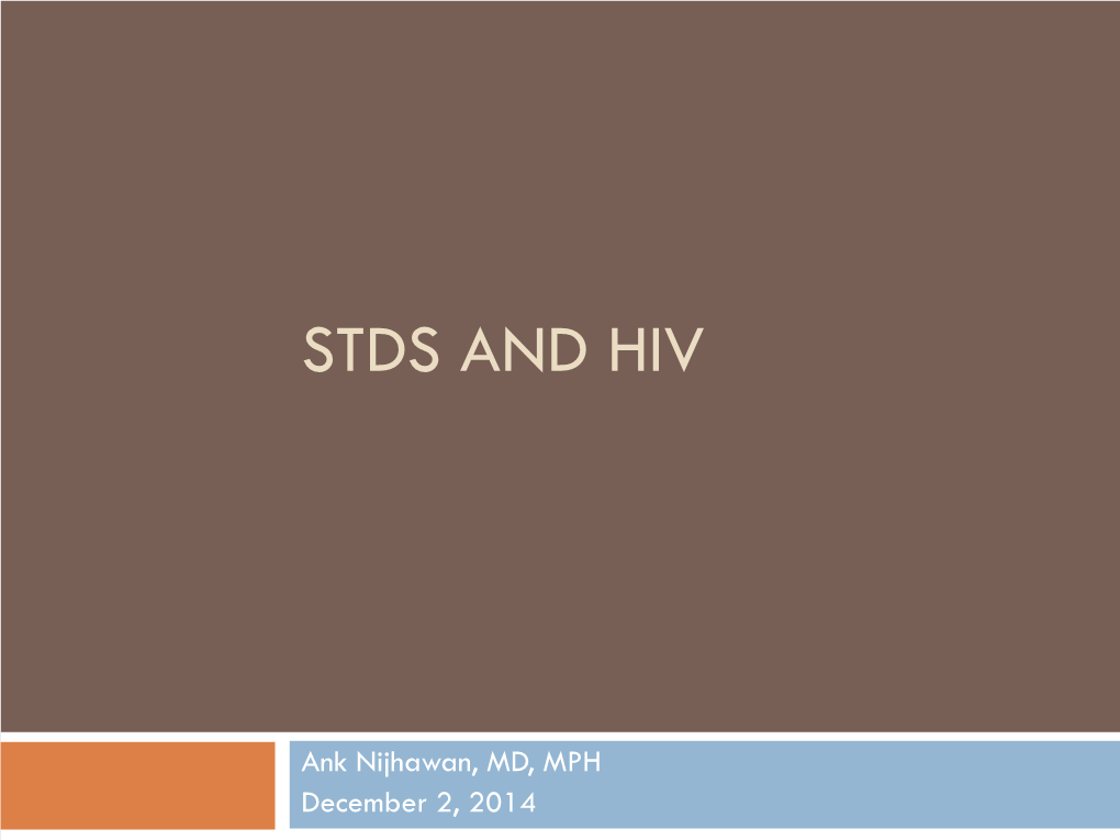 Stds and Hiv