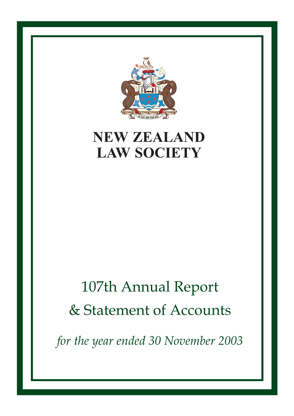 Annual Report 2003 PRESIDENT’S REVIEW