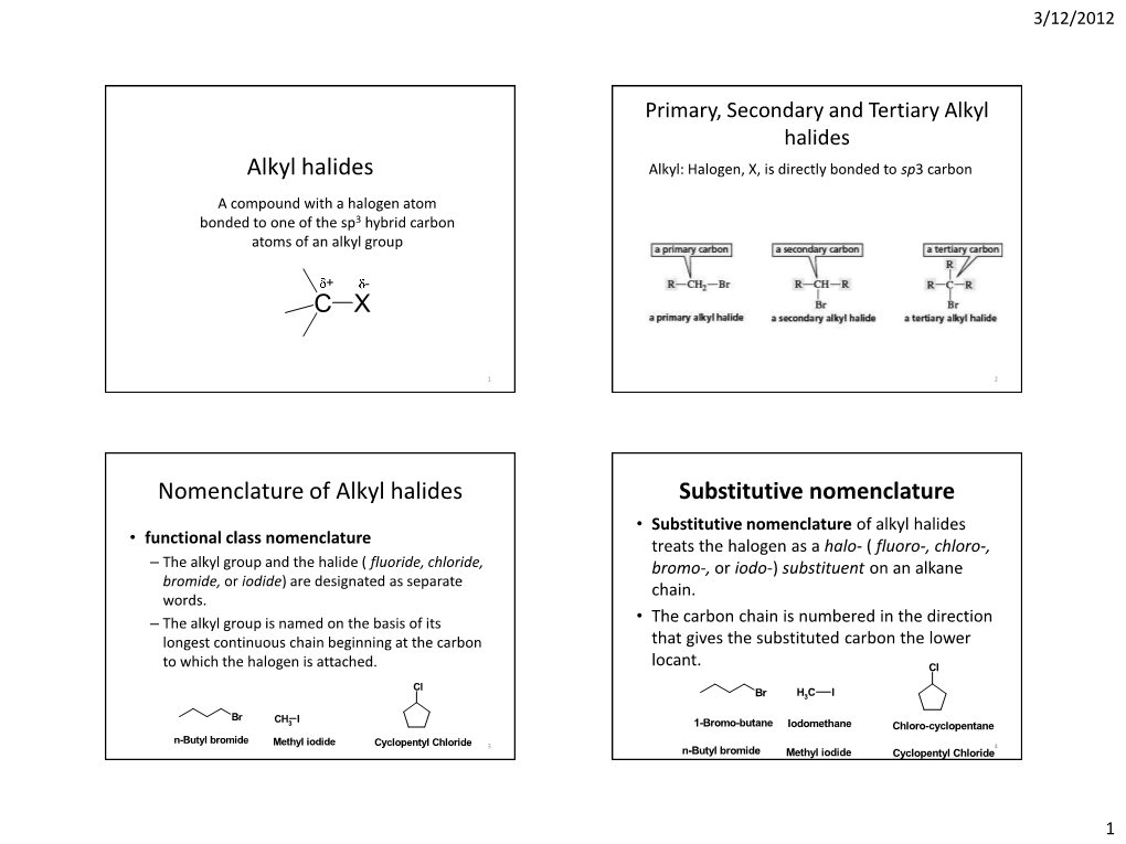 Alkyl Halides