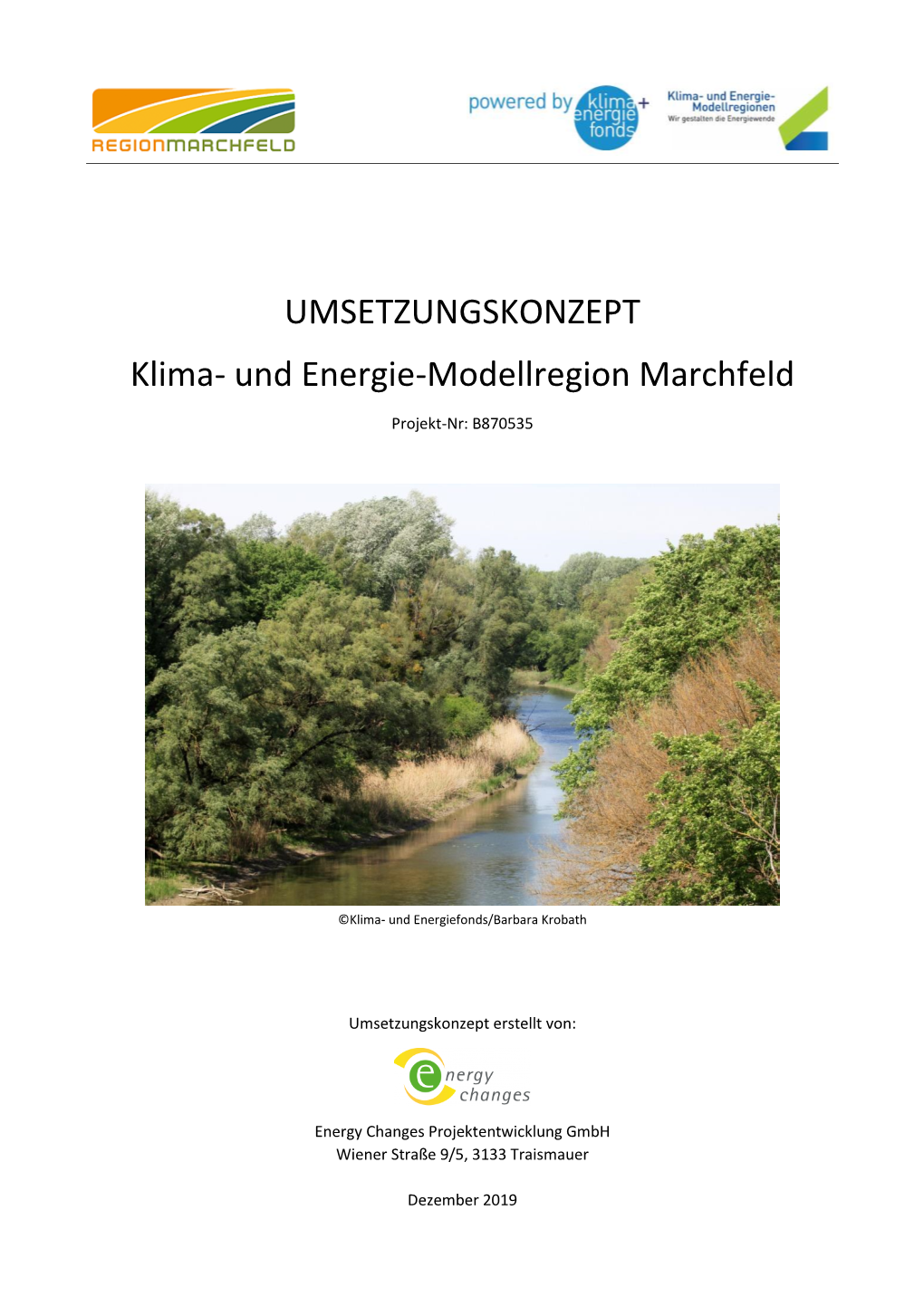 UMSETZUNGSKONZEPT Klima- Und Energie-Modellregion Marchfeld